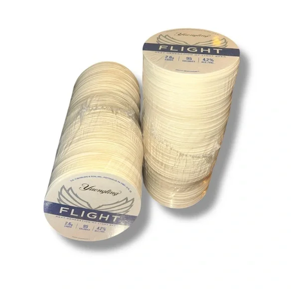 New •Yuengling Flight Beer Coasters, Two sealed sleeves, 250 Total